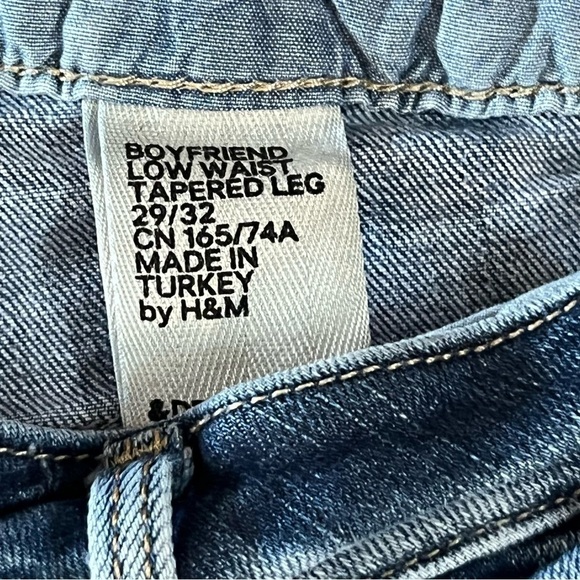 H&M Blue Skinny Jeans with Vintage Wash - Picture 3 of 11